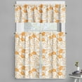 thumbnail image 1 of Ambesonne Orange and White Valance & Curtain, Flowering Stem, 55"x36", Orange White, 1 of 7