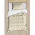 thumbnail image 1 of Ambesonne Orange and Yellow Duvet Cover Sets, Aster Flowers Art, 2-Twin, Pale Eggshell Multicolor, 1 of 3
