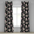 thumbnail image 1 of Ambesonne Orchid Pattern Grommet Curtain, Romance Floral Print, 50"x108", Pastel Pink Champagne, 1 of 1