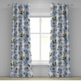 thumbnail image 1 of Ambesonne Orchids Pattern Grommet Curtain, Asian Chill Flowers, 50"x84", Pale Mauve Forest Green, 1 of 1