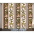 thumbnail image 1 of Ambesonne Orient Curtains 2 Panel Set, Persian Floral Pattern, 108" x 63", Multicolor, 1 of 3