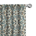 thumbnail image 1 of Ambesonne Orient Curtains, Antique Boho Motif, Pair of 28"x95", Multicolor, 1 of 5