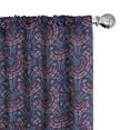 thumbnail image 1 of Ambesonne Orient Curtains, Nature Motifs, Pair of 28"x63", Multicolor, 1 of 5
