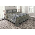 thumbnail image 1 of Ambesonne Orient Quilted Bedspread Set 3 Pcs, Colorful Old Ottoman, King Size, Multicolor, 1 of 3