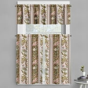 Ambesonne Orient Valance & Curtain, Persian Floral Pattern, 55"x45", Multicolor