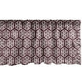 thumbnail image 1 of Ambesonne Orient Window Valance, Boho Middle Eastern Mandala Geometric Moroccan Classic Traditional Grid Pattern, Curtain Valance for Kitchen Bedroom Decor with Rod Pocket, 54" X 12", Maroon White, 1 of 3