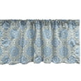 thumbnail image 1 of Ambesonne Orient Window Valance, Eastern Style Swirl Tile, 54" X 18", Pale Blue Pale Yellow, 1 of 3