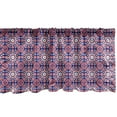 thumbnail image 1 of Ambesonne Orient Window Valance, Moroccan Oriental Old, 54" X 18", Indigo Red White, 1 of 5