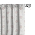 thumbnail image 1 of Ambesonne Oriental Window Curtains, Modern Outlined Motifs, Each 28" W x 63" L, Off White Multicolor, 1 of 4