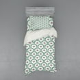 thumbnail image 1 of Ambesonne Oriental Bedding Set 3 Pcs, Ottoman Floral Pattern, Twin, Sea Green and Hot Pink, 1 of 3