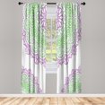 thumbnail image 1 of Ambesonne Oriental Curtains, Soft Colors Mandala Print, Pair of 28"x84", Lilac Coconut, 1 of 2