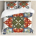 thumbnail image 1 of Ambesonne Oriental Duvet Cover Sets, Turkish Ottoman, 2-King, Cadet Blue Turquoise, 1 of 7