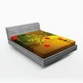thumbnail image 1 of Ambesonne Oriental Fitted Sheet, Traditional Chinese Folk, Full Size, Multicolor, 1 of 2