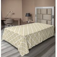 thumbnail image 1 of Ambesonne Oriental Flat Sheet, Motifs, Twin Size, Dark Mustard White, 1 of 1
