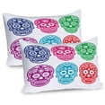 thumbnail image 1 of Ambesonne Oriental Pillow Sham 2 Pack, Mexican Festival, 30"x20", Turquoise Fuchsia, 1 of 3