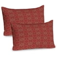 thumbnail image 1 of Ambesonne Oriental Pillow Sham 2 Pack, Motif, 26"x20", Vermilion Camel and Tan, 1 of 3