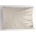 thumbnail image 1 of Ambesonne Oriental Pillow Sham, Middle Eastern Flora, 36" X 20", Beige White, 1 of 2