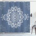 thumbnail image 1 of Ambesonne Oriental Shower Curtain, Mandala Art Design Floral, 69"Wx75"L, Blue Grey, 1 of 4