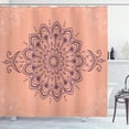 thumbnail image 1 of Ambesonne Oriental Shower Curtain, Mandala Art Design Floral, 69"Wx75"L, Dark Indigo, 1 of 4