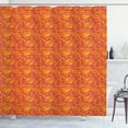 thumbnail image 1 of Ambesonne Oriental Shower Curtain, Swirly Abstract Paisley, 69"Wx70"L, Magenta Orange, 1 of 1