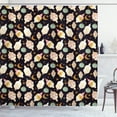 thumbnail image 1 of Ambesonne Oriental Shower Curtain, Traditional Bohemian Stars, 69"Wx75"L, Charcoal Grey and Multicolor, 1 of 4