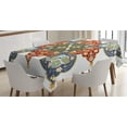 thumbnail image 1 of Ambesonne Oriental Tablecloth Rectangular Table Cover, Turkish Ottoman, 60"x90", Cadet Blue Turquoise, 1 of 4