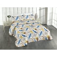 thumbnail image 1 of Ambesonne Oriental Vibes Quilted Bedspread Set 3 Pcs, Ethnic Dreamcatchers, Twin, Dark Lavender Mustard Tan, 1 of 4