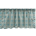 thumbnail image 1 of Ambesonne Oriental Window Valance, Eastern Flowers Repetition, 54" X 18", Sea Blue Dusk, 1 of 2