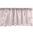 thumbnail image 1 of Ambesonne Oriental Window Valance, Floral Hexagon Lace Grids, 54" X 12", Blush White, 1 of 3