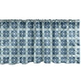 thumbnail image 1 of Ambesonne Oriental Window Valance, Moroccan Style Geometric Pattern with Abstract Petals at the Centre, Curtain Valance for Kitchen Bedroom Decor with Rod Pocket, 54" X 18", Multicolor, 1 of 2