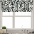 thumbnail image 1 of Ambesonne Oriental Window Valance, Mosaic Design Curlicue Art, 54" X 18", Pale Slate Blue Ivory, 1 of 5