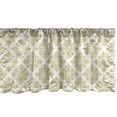 thumbnail image 1 of Ambesonne Oriental Window Valance, Motifs, 54" X 12", Dark Mustard White, 1 of 3