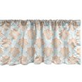 thumbnail image 1 of Ambesonne Oriental Window Valance, Snowflake Like Mandala, 54" X 12", Apricot and Dark Seafoam, 1 of 5