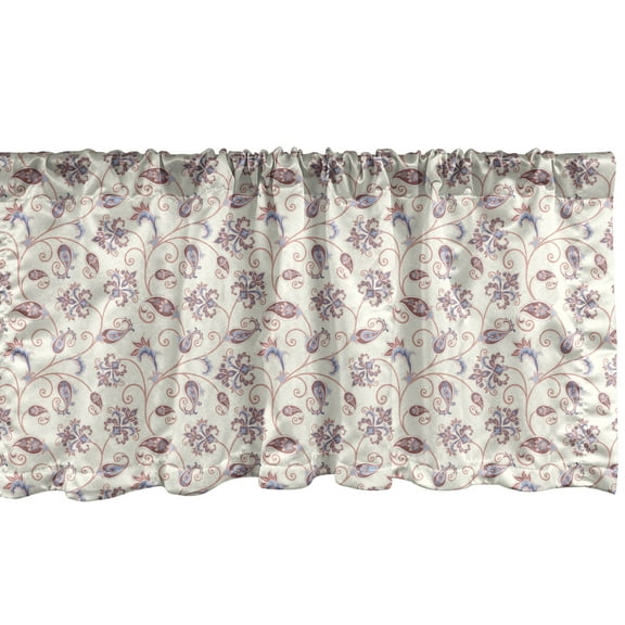 Ambesonne Oriental Window Valance, Vintage Floral, 54" X 12", Multicolor