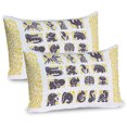 thumbnail image 1 of Ambesonne Ostrich Pillow Sham 2 Pack, Grey Animal, 30"x20", Earth Yellow Eggplant, 1 of 3