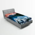 thumbnail image 1 of Ambesonne Outdoor Fitted Sheet, National Park Slovakia, Twin Size, Multicolor, 1 of 3