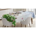 thumbnail image 1 of Ambesonne Outdoor Tablecloth Rectangular Table Cover, Vintage Romantic Bike, 60"x84", Multicolor, 1 of 3