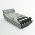 thumbnail image 1 of Ambesonne Outer Space Fitted Sheet, Science Fiction, Twin Size, Army Green Pale Grey, 1 of 2