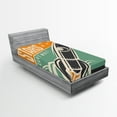 thumbnail image 1 of Ambesonne Outer Space Fitted Sheet, Stars Writing, Twin Size, Multicolor, 1 of 2