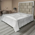 thumbnail image 1 of Ambesonne Outer Space Flat Sheet, Aliens Astronomy, Full Size, White, 1 of 1