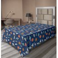 thumbnail image 1 of Ambesonne Outer Space Flat Sheet, Unicorn Planets UFO, Twin Size, Multicolor, 1 of 1