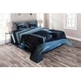 thumbnail image 1 of Ambesonne Outer Space Quilted Coverlet 3 Pcs, Moon Planet Scene, King Size, Navy Blue, 1 of 2