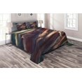 thumbnail image 1 of Ambesonne Outer Space Quilted Coverlet 3 Pcs, Nebula Planet Cloud, King Size, Dried Rose Ivory, 1 of 2