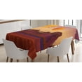 thumbnail image 1 of Ambesonne Outer Space Tablecloth Rectangular Table Cover, Planetary Graphic, 52"x70", Dried Rose Marigold, 1 of 4