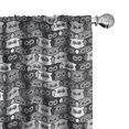 thumbnail image 1 of Ambesonne Owl Print 4-Panel Curtains, Night Birds Eyes Graphic, 56"x84", Dimgray Grey, 1 of 4