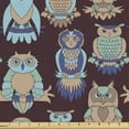 thumbnail image 1 of Ambesonne Owl Print Fabric by the Yard Upholstery, Abstract Pastel Birds, 1 Yard, Dark Mauve Multicolor, 1 of 5