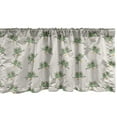 thumbnail image 1 of Ambesonne Owl Print Window Valance, Birds in Scarf Together Sit on Branch, Curtain Valance for Kitchen Bedroom Decor with Rod Pocket, 54" X 18", Pale Tan Reseda Green, 1 of 2