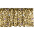 thumbnail image 1 of Ambesonne Owl Print Window Valance, Cartoon Drawing of Night Birds in Forest Trees, Curtain Valance for Kitchen Bedroom Decor with Rod Pocket, 54" X 12", Earth Yellow Green Brown, 1 of 2