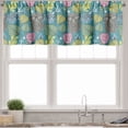 thumbnail image 1 of Ambesonne Owl Valance Pack of 2, Hipster Animal Wise Bird, 54"X12", Dark Seafoam Multicolor, 1 of 5