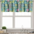 thumbnail image 1 of Ambesonne Owl Valance Pack of 2, Hipster Animal Wise Bird, 54"X18", Dark Seafoam Multicolor, 1 of 5